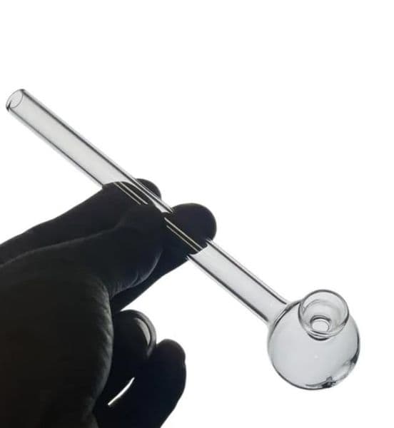 Oil Burner Pipe Large Glass Tube Nails Smoking Pipes 15cm Clear funnel