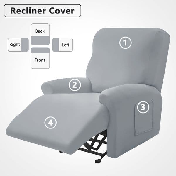 Chair Covers Recliner Sofa Cover 1 Seater Stretch Single Armchair Relax Slipcover Washable Set 230919