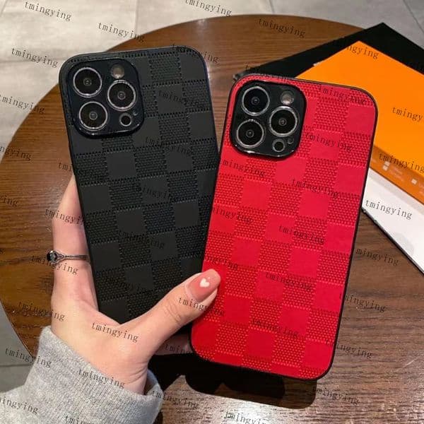 Top Leather Designer Phone Cases For iPhone 15 Pro Max 14 13 12 11 Fashion Print Back Cover Luxury Mobile Shell iPhone15 15ProMax Full coverage Protection Case