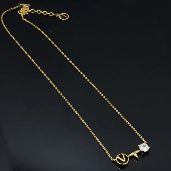 Classic 18k gold diamond Necklaces Fashion simple designer necklaces women's gift jewelry