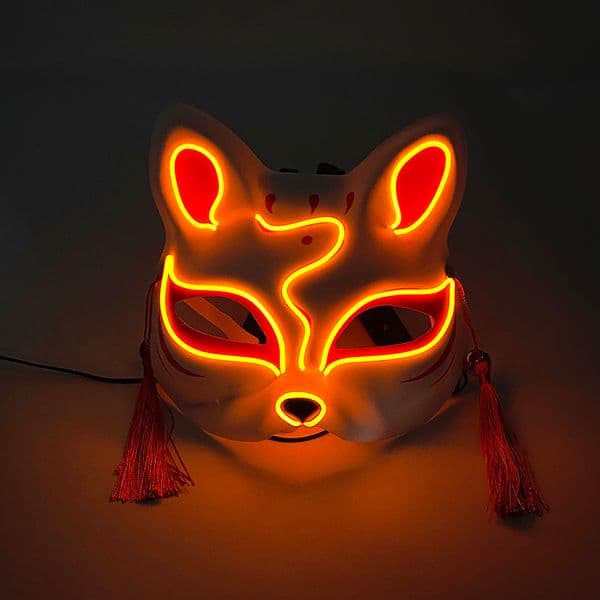Party Masks 10 Colors Choice Luminous Sexy Cat Face Mask Festival Decoractive Led Light For Adult Women Kids Glowing In The Dark 230922