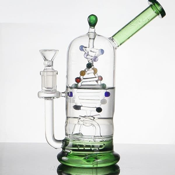 Glass Gene Tornado Water Bong Handmade Smoking Pipe Borosilicate Material 5 Inch 14mm Joint Bowl