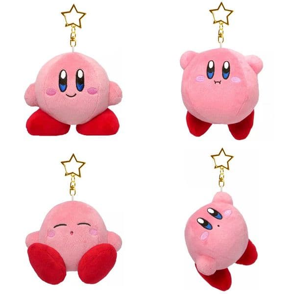 Game And Toy Keychains Star Toys Game Cartoon Kirby Plush Doll Pendant stuff animal Kawaii Anime Soft Stuffed Keychain Birthday Gift For Children Girls Design