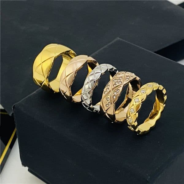 designer ring 4mm 5mm 6mm titanium steel silver love ring men for women rose gold jewelry lovers couple rings gift 20 Color