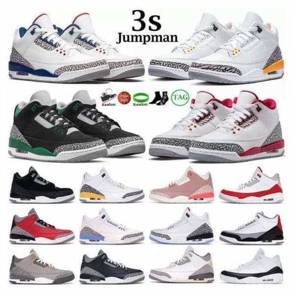 basketball shoes 3 3s Mens Womens Fearless Backboard man breathable Trainers sports Sneakers size 36-48 2023