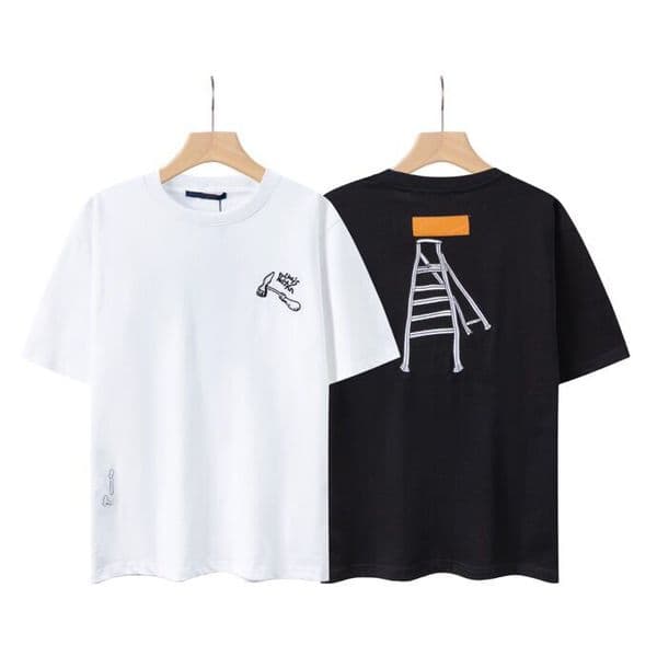 2022 Men's Hoodie Crew Neck Loose Sweater Women's Men's High Street Jacquard Pullover Sweatshirt Color Black and White Size m-l-xl-2xl-3xl h877