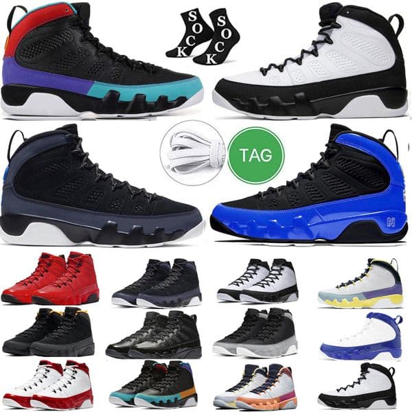 Dark Charcoal University Gold 9 9s Mens Basketball shoes women Particle Grey Chile Red Gym Blue Dark Charcoal Space Jam Fire Black Gum sports sneakers size 13