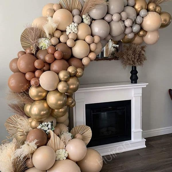 Other Decorative Stickers Apricot Balloon Garland Arch Kit Wedding Birthday Party Decoration Confetti Latex For Girls Baby Shower Gender Reveal 230110