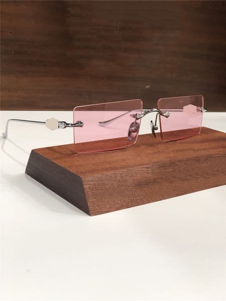 hot luxury mens designer sunglasses for men womens cool frameless sunglasses for women mans new chr design uv400 protective lens rimless sun glasses fashion eyewear