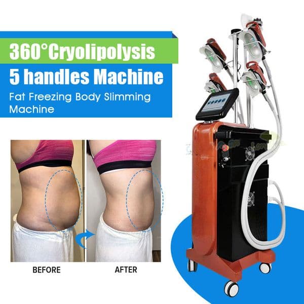 vacuum cool slimming cryolipolysis machine 5in 1 cooling system beauty salon