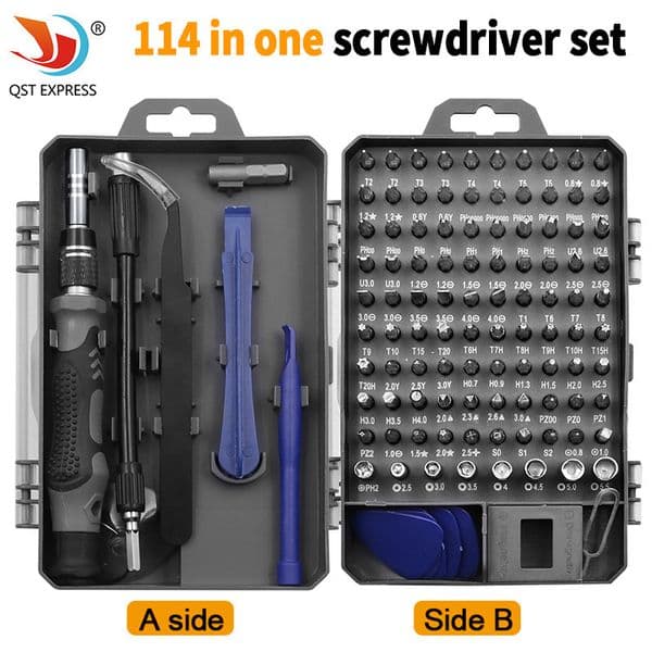 Screwdrivers 114In 1 Screwdriver Set Magnetic Screwdriver Set Phone Repair PC Tool Kit Precision Torx Hex Screwdriver Hand Tools 230130