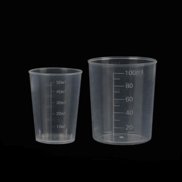 Plastic Measuring Tools Cups Transparent Measuring Cup With Scale 10ml 15ml 20ml 30ml 50ml 100ml Liquid Container SN4197
