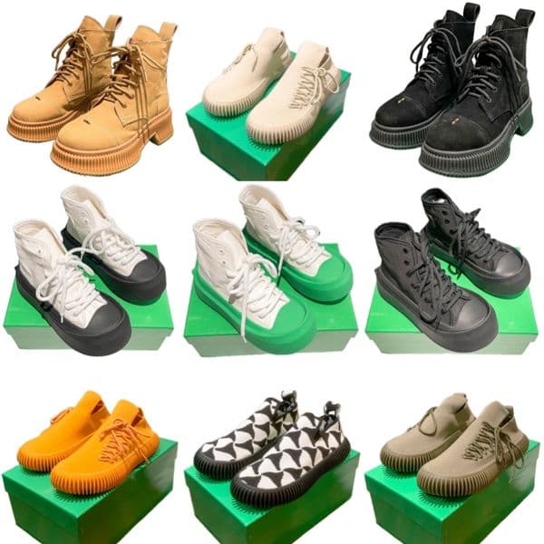 Boots vintage women's designer shoes men's high top platform shoes lace up canvas shoes outdoor fashion martain boots non slip warm ankle boots letter chunky heel brand