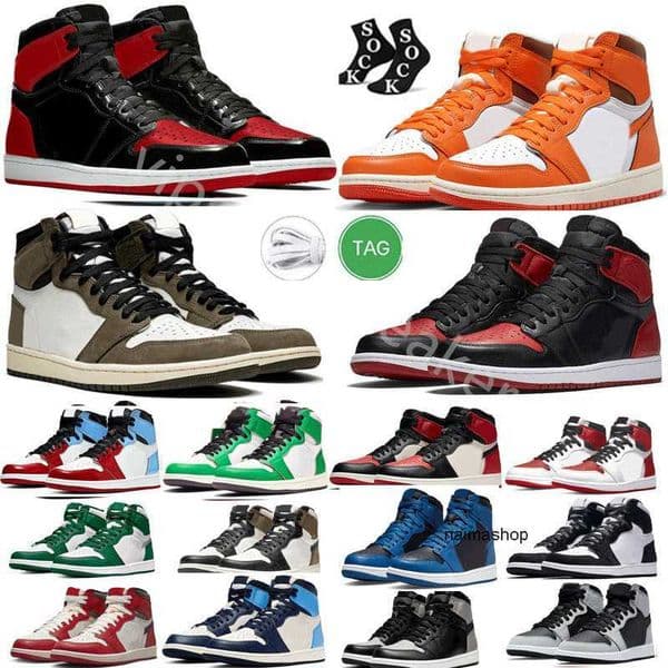 size 13 Basketball shoes Patent Bred Dark Mocha Marina Ice Diamond Yellow Toe Stealth University Cement True Blue Reverse Light Smoke Grey high men sports shoe