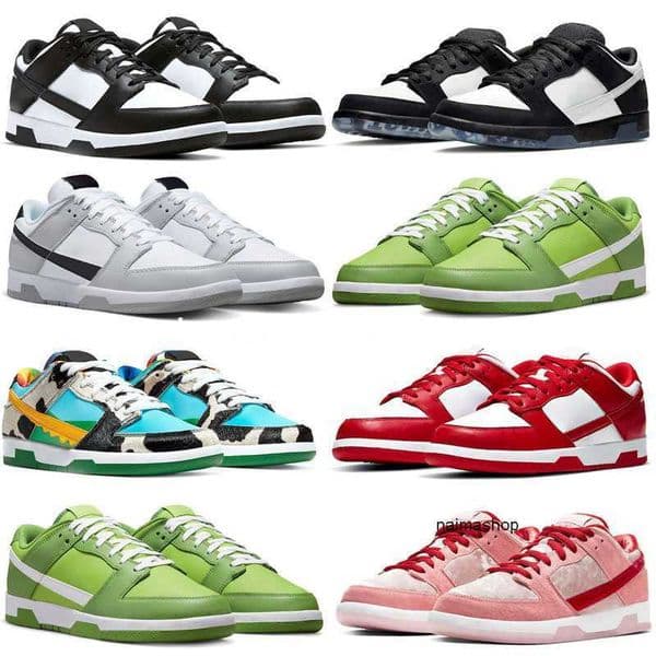 Running shoes low Panda triple pink Grey Fog Syracuse Team Green Medium Olive UNC Georgetown sail walking GAI jogging sneakers trainers size 36-48