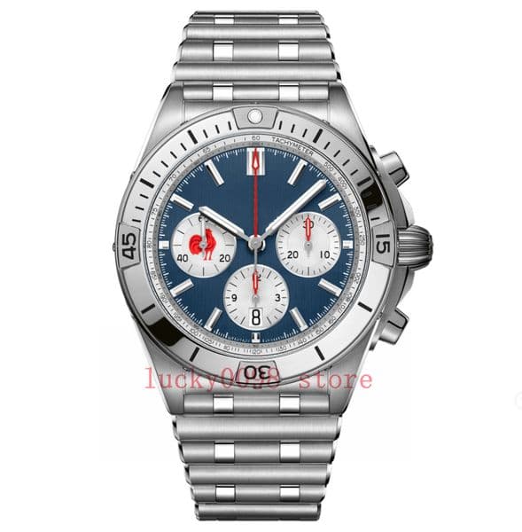 Mens watches quartz movement anniversary edition Stainless Steel multifunctional chronography Solid Clasp Montre de luxe men wristwatches
