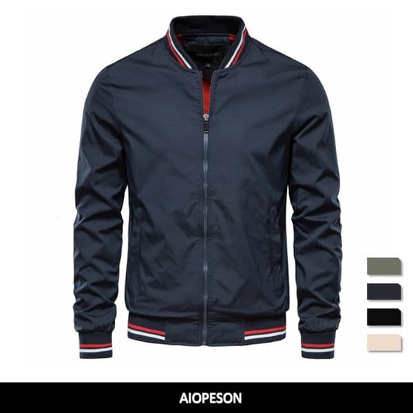 Men's Jackets AIOPESON Solid Color Bomber Jacket Men Casual Slim Fit Baseball Mens Jackets Autumn Fashion High Quality Jackets for Men 230803