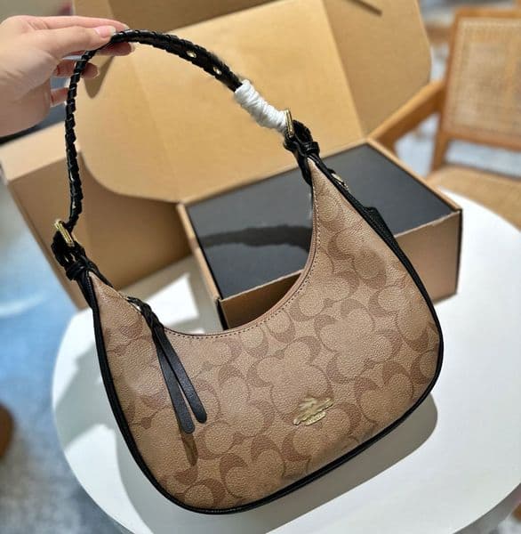 Luxurys shoulder bag women designer bag half moon tote crossbody bag fashion paris handbags baguette zip hobo purse smooth calf leather