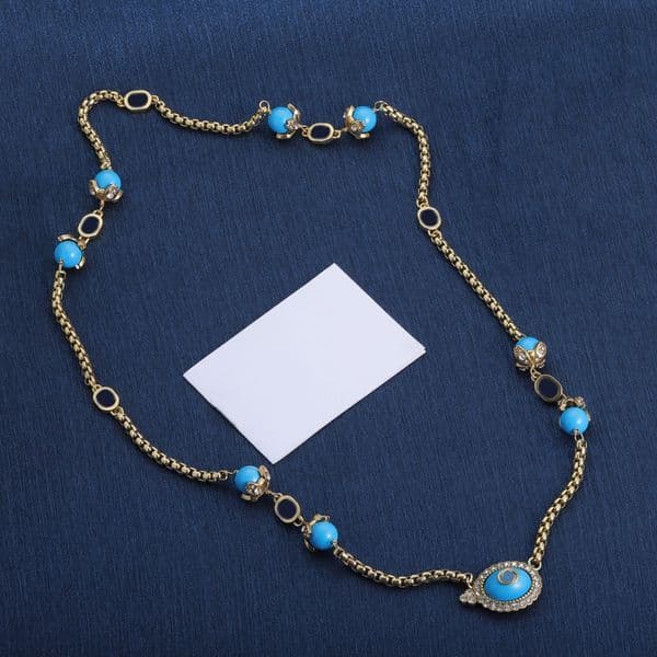 Designer Sweater Necklaces Luxury G necklace Pendant diamond double letter Necklace Jewelry Jewelry Wedding gift