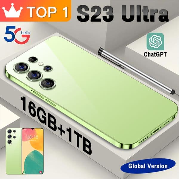 New S23 Super Smartphone 73-inch Full Screen 4G 5G 16TB1TB 7800mah Mobile Global Edition 108MP HD 230812 Phone