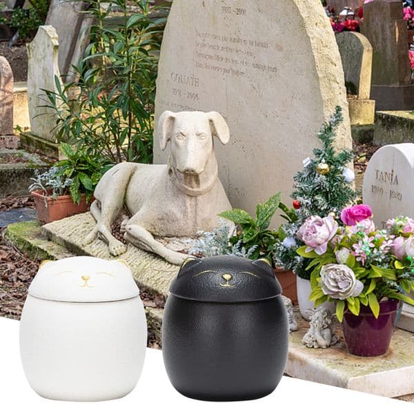 Other Cat Supplies Shape Pet Ceramic Canister Memorial Urn Seal Pot Keepsake Casket Porcelain Jar Ashes Storage Memento Burial Holder 230814