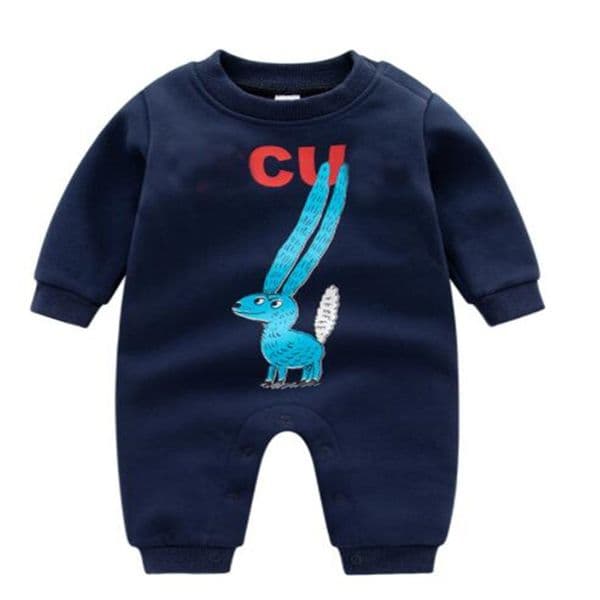 Toddler kids Clothing Sets Newborn Baby Rompers Cotton Fleece Girls Boy Clothes Designer Letter Print Infant Jumpsuit Pajamas