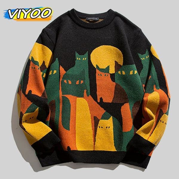 Men's Sweaters Mens Women Pull Knitted Sweater Sweatshirts Y2K Clothes Pullover Christmas Clothing Winter Jumper Knit Fleece Sweater For Men 230816