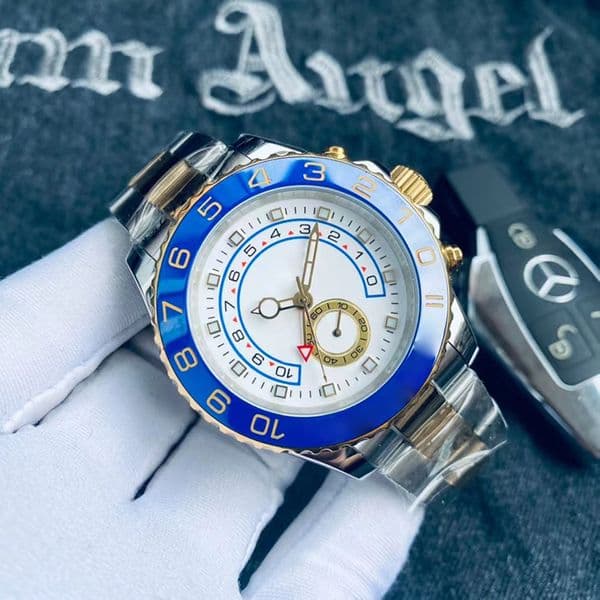 Automatic Men's Timepiece - Elegant 44mm Stainless Steel Watches with Boxed Packaging & Luminous Feature