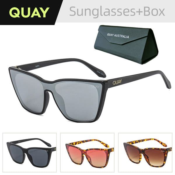 Quay Sunglasses Brand Designer Sunglasses UV400 Polarized Lens Outdoor Sports Cycling Driving Travel Glasses Trendy Sunglasses 1212p25