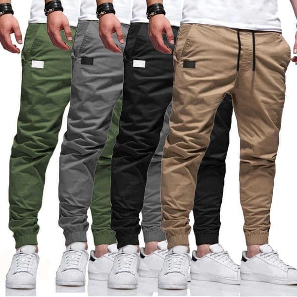 Men's youth sports casual pants fashion trend straight leg cargo pants slim girdle men's pants Q230821