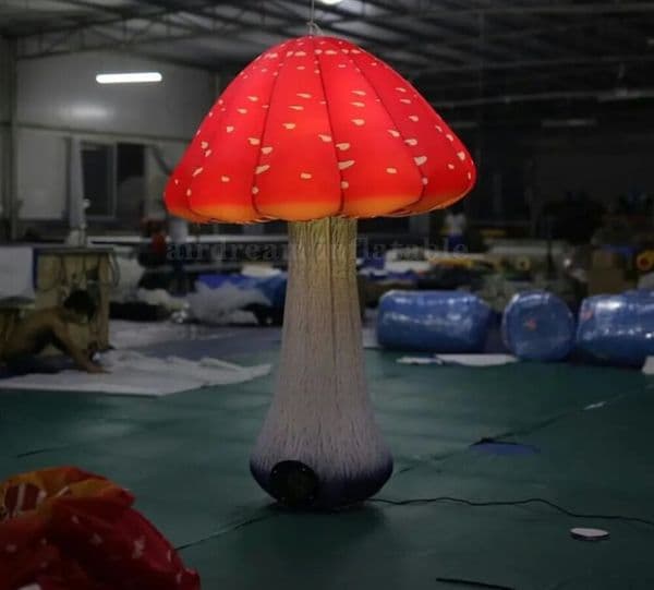 wholesale 2/3/4/6m height Party supply vivid colorful giant inflatable mushroom with led lights for Outdoor Festival Events LL