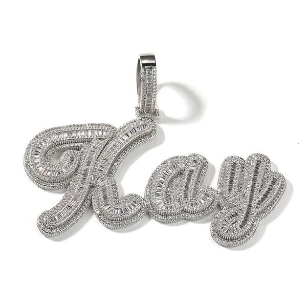 Charms Custom Personality Letters Name Pendants Necklaces for Men Hip Hop 5A CZ Stone Paved Bling Iced Out Rapper Jewelry 230824