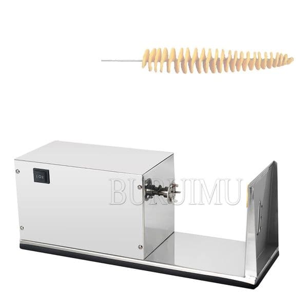 Electric Spiral Potato Slicer Automatic Stretching Of Potato Chips Efficient Potato Tower Machine