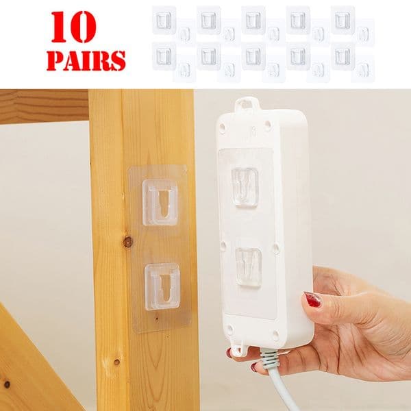 Hooks Rails Double Sided Adhesive Wall Hanger Strong Transparent Suction Cup Sucker Storage Holder For Kitchen Bathroo 230824