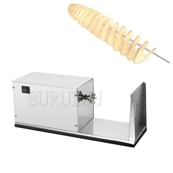 Electric Spiral Potato Slicers Multifunctional Automatic Tensile Spin-cut Potato Tower Machine 220V
