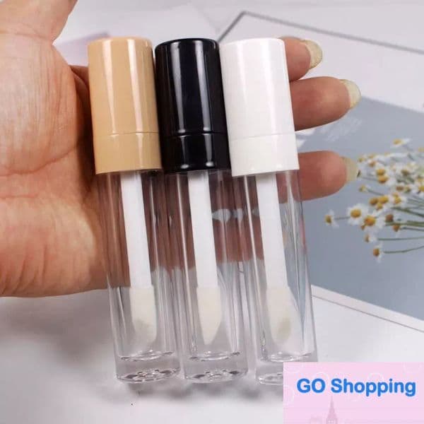 8ml Lip Gloss Tubes with Wand Empty Refillable LipGloss Bottles Mini Lip Balm Bottle Transparent Containers with Stoppers