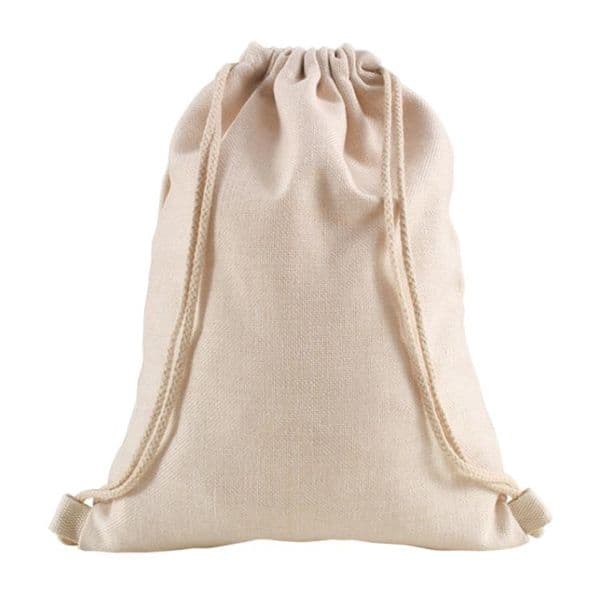 Sublimation Cotton Linen Drawstring Bags Decor Reusable Muslin Sachet Bag Blanks DIY Backpacks Party Wedding Home Storage SN4457