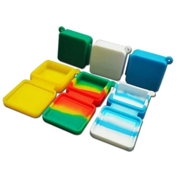 Nonstick Wax Containers Smoking Accessories 9ml Block Shape Silicone Container Food Grade Jars Dab Tool Storage Jar Oil