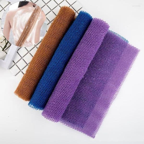 Towel 1Pcs African Net Sponge Exfoliating Body Scrubbing Wash Washcloth Long Bathing Shower Cleaning Tools