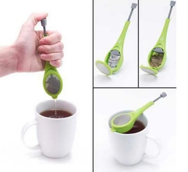 Infuser Gadget Measure Swirl Steep Stir And Press Plastic Tea Coffee Strainer Hot Healthy Container