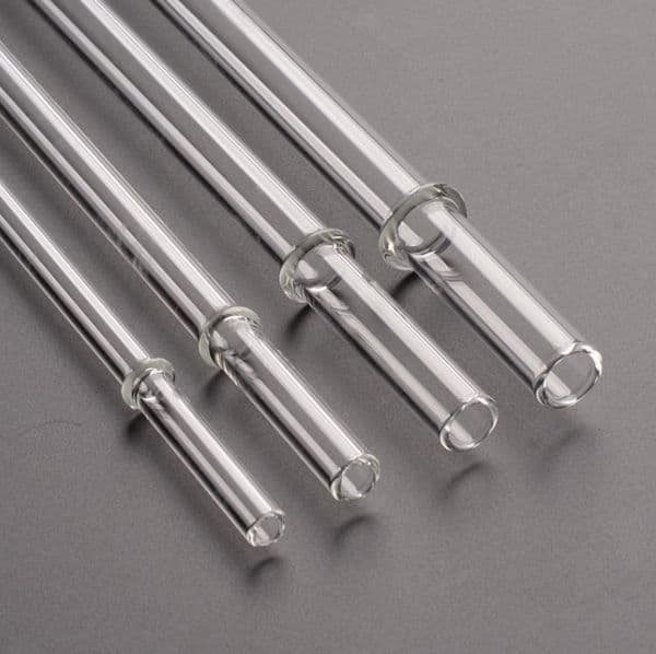 Transparent Glass Drinking Straws Temperature Resistant Milk Tea Straws Reusable Juice Coffee Straw Home Party Wedding Bar Accessory SN5154