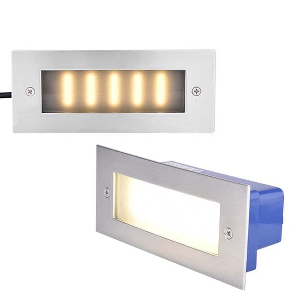 Street Lights LED Indoor Outdoor Step Lighting Stair Light 7 Watt White 6000K (Warm White) suitable for courtyard flower bed corners Swimming Pools crestech168