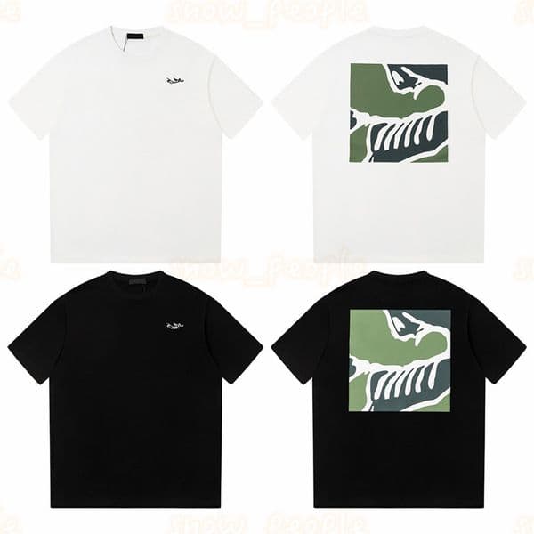 Luxury Mens Summer T Shirt Couples Big Logo Print T Shirts Unisex Short Sleeve Tees Size XS-L