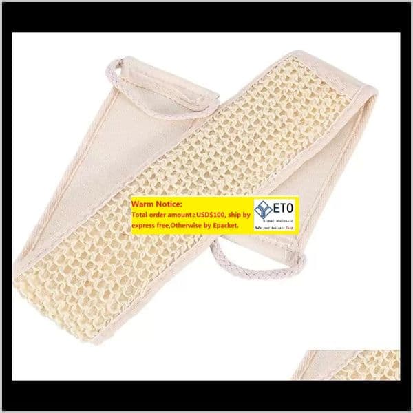Bath Brushes Sponges Scrubbers Bathroom Accessories Home Garden Brushes Natural Sisal Fiber Back Strap Shower Remove The Dead Skin For Or