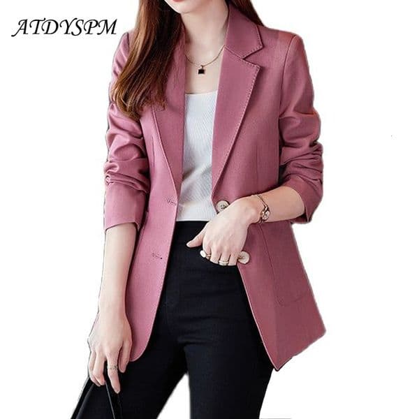 Women's Suits Blazers Ladies Long Sleeve Autumn Casual Blazer Fashion Business Suits Women Office Formal Blazer Women Coats Woman Jacket 230306