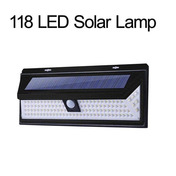 Solar Wall Lights Outdoor Waterproof 118 LED Wireless Security Motion Sensor Outdoor Lights Solar Outdoor Lights for Front crestech