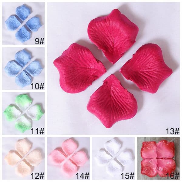 120pcs/Bag Rose Petals Emulations Rose Flower Petals Non-woven Wedding Party Decoration Flower Home Desktop Wall DIY Decorations Emulaciones De Petalos De Rosa