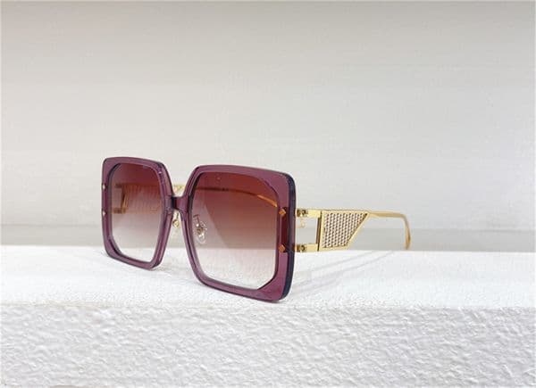 new ladies designer sunglasses for women fashion retro eyewear vintage square Mesh hollow temple design eyeglasses with UV400 oversized come with original case