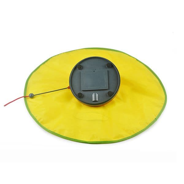 Cat Toys Automatic Interactive Electronic Concealed Motion 4 Speed Settings Battery Powered Turntable Moving Feather 230309