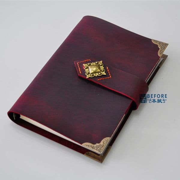 Notepads A5 Mad Horse Cowhide leather Notebook Notepad Travel Notes Retro European style dairy book 230309